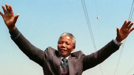 Nelson Mandela, 1990
