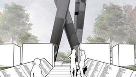 One of the proposed Bomber Command memorial designs
