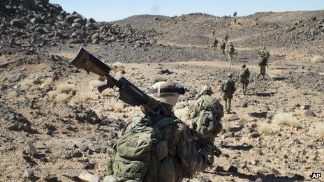 French troops in northern Mali - March 2013