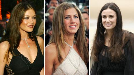 Catherine Zeta Jones, Jennifer Aniston, Demi Moore