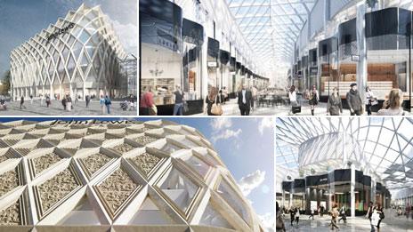 Computer-generated images of the Victoria Gate development