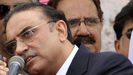 President Asif Zardari in March 2013