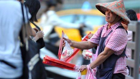 Street vendor in Taipei