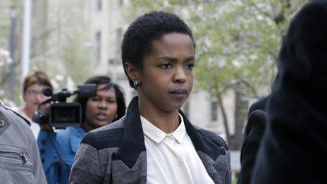 Lauryn Hill leaves the federal court in Newark, New Jersey