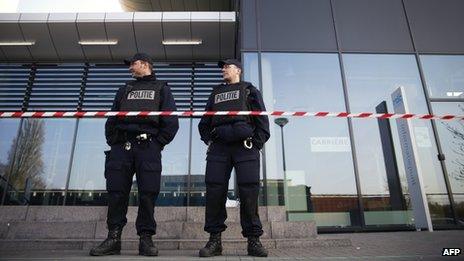 Armed police were deployed and schools closed in the western Dutch city of Leiden on Monday