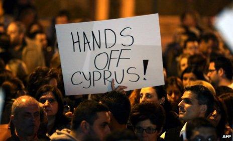 Cyprus banking crisis protest