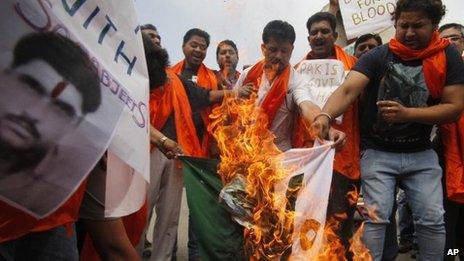 Protest in Jammu, Indian-administered Kashmir, 27 April