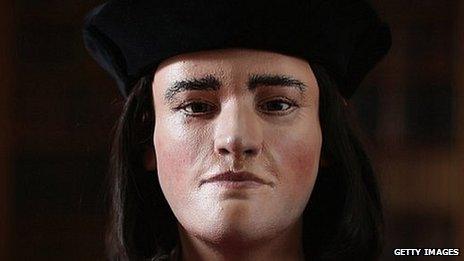 Reconstructed face of Richard III