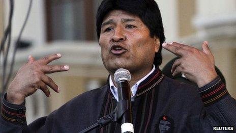 Evo Morales on 1 May 2013