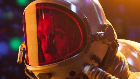 Mark Owen in a spacesuit
