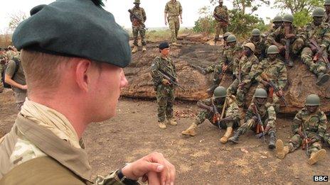 EU troops training Malian forces, May 2013