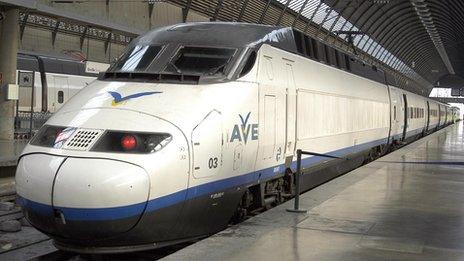 AVE high speed train in Seville