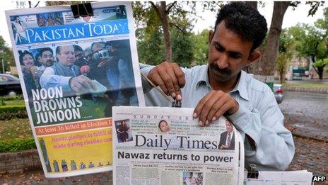 Pakistan media are euphoric over "historic" elections