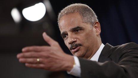 Eric Holder answers questions