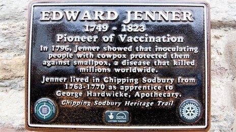 Edward Jenner plaque