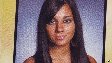 In this photo copied from the 2010 Sleepy Hollow High School yearbook, high school student Andrea Rebello is shown