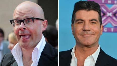 Harry Hill and Simon Cowell