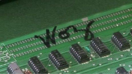 Motherboard signed by Steve Wozniak