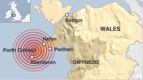 Map of tremor
