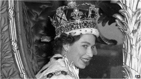 Queen Elizabeth II on her Coronation Day