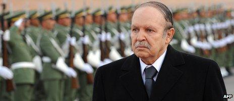 Algerian President Abdelaziz Bouteflika during a visit to Ghardaia, 2008