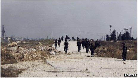Pro-Assad forces near Qusair, Syria (1 June 2013)