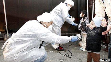 Fukushima testing for radiation