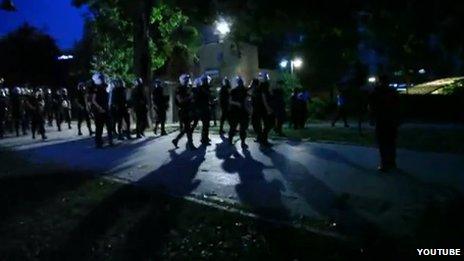 Footage purportedly showing police raid on Gezi Park