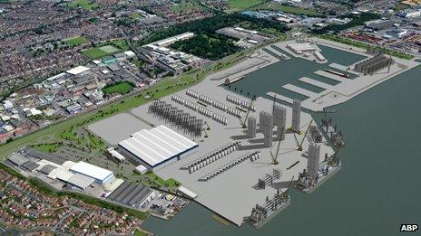 Artist's impression of new factory