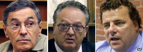 From left to right, former Bulger associates Stephen "The Rifleman" Flemmi, hitman John Martorano and Kevin Weeks