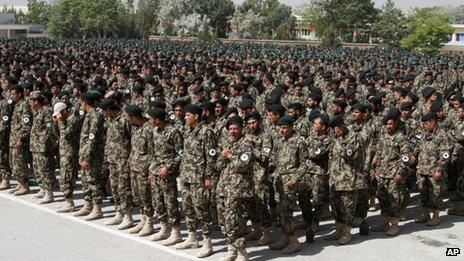 Afghan Army recruits (May 2013)