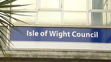 Isle of Wight Council sign