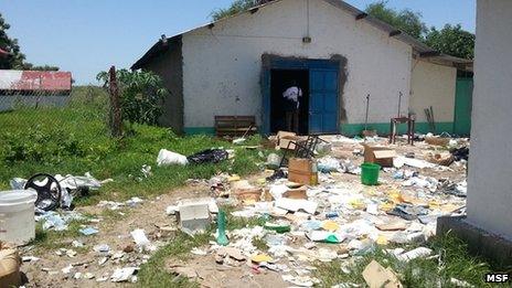 MSF hospital in Pibor, South Sudan, which was looted in recent fighting