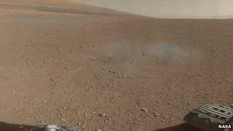 Photo of Mars from the Curiosity Rover