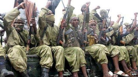 Al-Shabab fighters photographed in October 2009