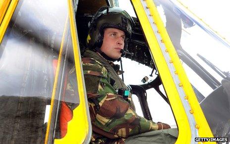 Prince William at work