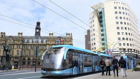 Proposed Leeds trolleybus