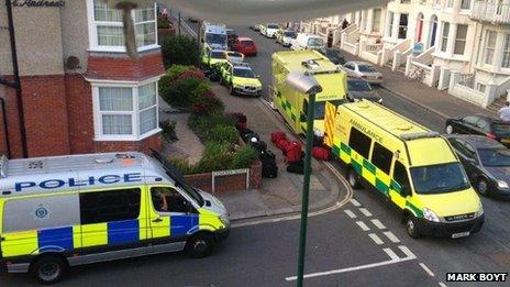 Man and woman found dead at Bognor flat - BBC News