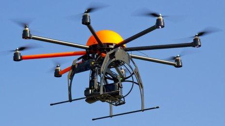Octocopter unmanned aerial vehicle