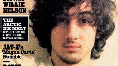 Rolling Stone cover featuring Dzhokhar Tsarnaev