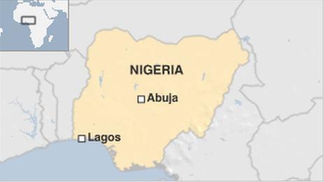Nigeria locator map