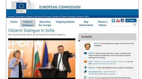 EU Commission Citizens' Dialogue website