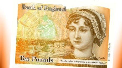 Bank of England Austen banknote design