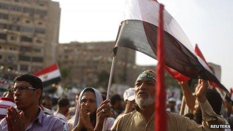 Muslim Brotherhood supporters in Cairo (24/07/13)