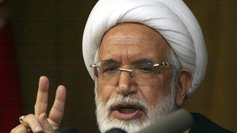Mehdi Karroubi, former Iranian presidential candidate and opposition leader