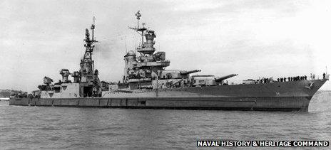 USS Indianapolis in 1945