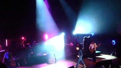Blur on stage at Wolverhampton Civic Hall