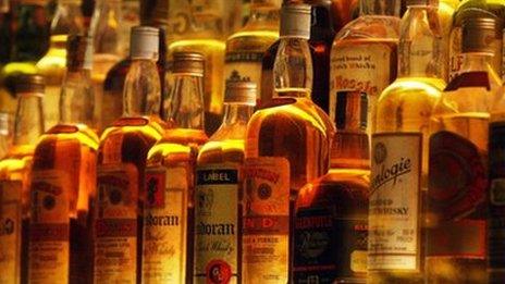 Bottled whisky