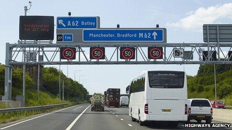 West Yorkshire Police warning over illegal M62 upgrade use - BBC News