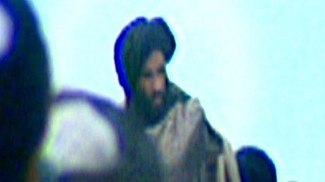Mullah Mohammed Omar seen in video grab from 2001